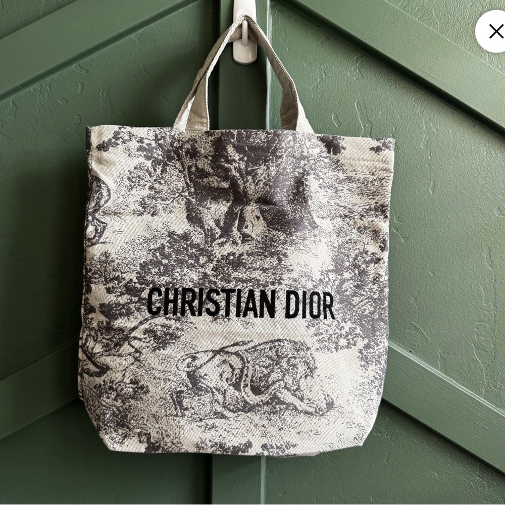 Dior Monochrome Canvas Tote